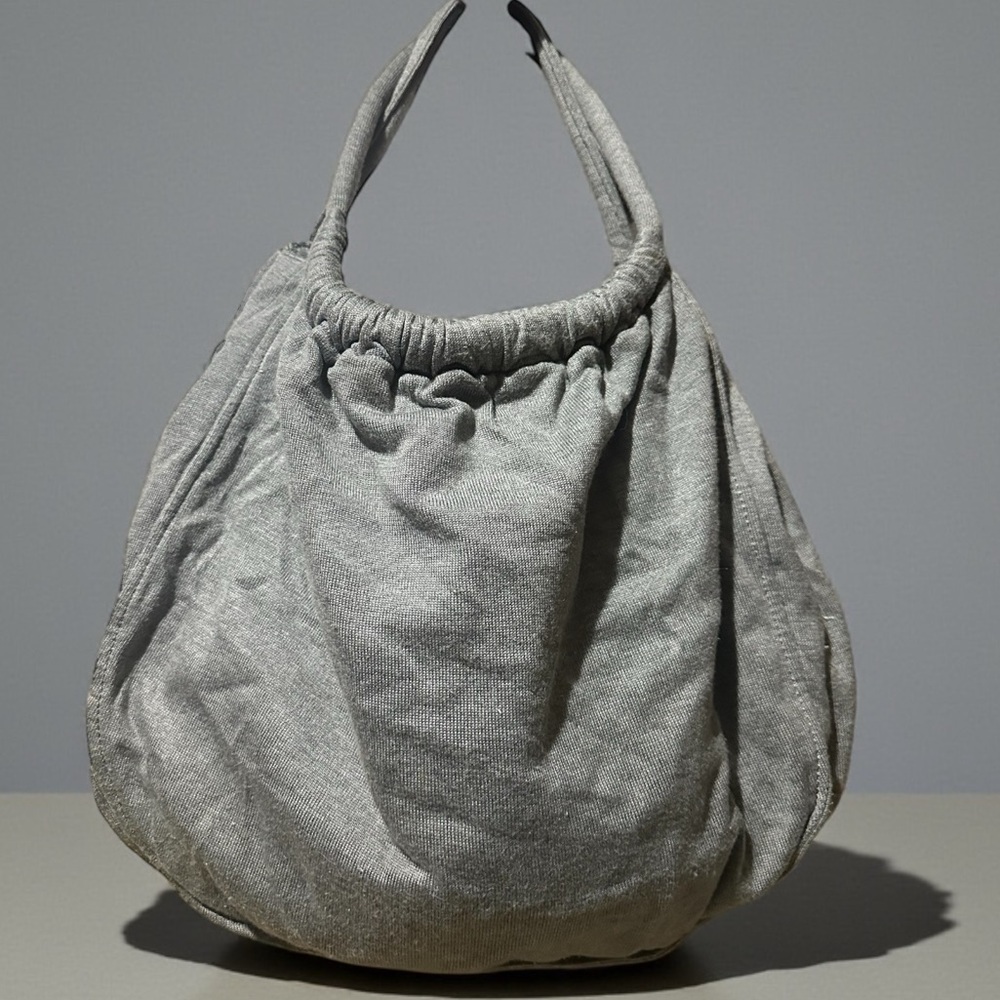 J. Jill Pure Jill Soft Grey Fabric Hobo Purse Bag